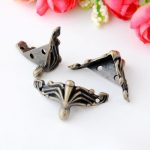 10 PCS Antike Bronze Schmuck Geschenkbox Holzetui Dekorative Füße Bein Eckschutz – Bild 3