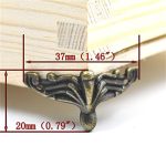 10 PCS Antike Bronze Schmuck Geschenkbox Holzetui Dekorative Füße Bein Eckschutz – Bild 6