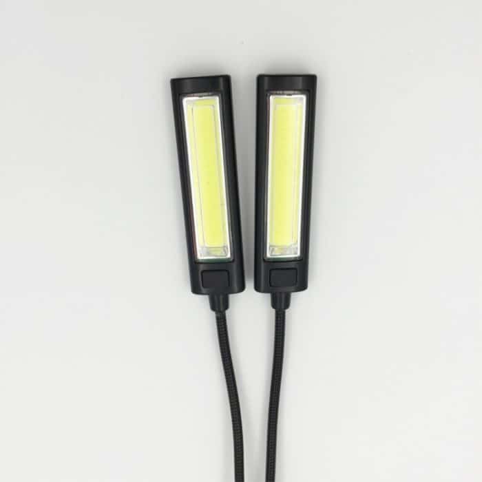 Tragbare Dual Flexible Arme COB LED Clip Camping Licht Lesetisch Laptop Notenständer Lampe, 1, 2 – Bild 3