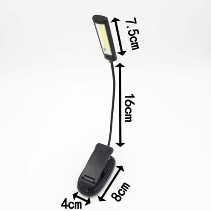 Tragbare Dual Flexible Arme COB LED Clip Camping Licht Lesetisch Laptop Notenständer Lampe, 1, 2 – Bild 5