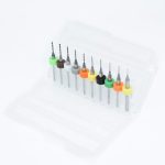 10 Stück 0,3 mm bis 1,2 mm PCB-Minibohrer Wolframstahlkarbid für Leiterplatten-CNC-Bohrer Bits Machine