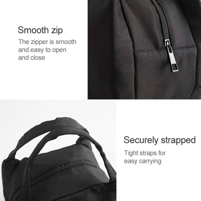 Tragbare Lunchtasche, wärmeisolierte Lunchbox, Tragetasche, Kühltasche, Bento-Beutel, Lunchbehälter, Aufbewahrungstaschen für Schule und Lebensmittel, Black, Bento Storage Bags – Bild 4