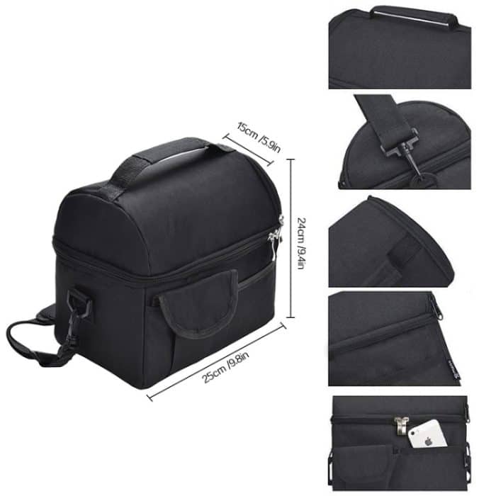 Lunchtasche, wiederverwendbare, isolierte Tasche, multifunktionale, wasserdichte, isolierte Lunchbox – Bild 3