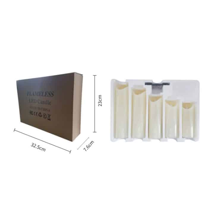 5 in 1 Fernbedienung Gelbes Licht LED Kerzenlampe Halloween Weihnachten Hochzeit Dekoratives Licht – Bild 4