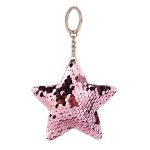 2 PCS Nette Chaveiro Stern Schlüsselbund Glitter Pompom Pailletten Schlüssel Kette Geschenke für Frauen Llaveros Mujer Auto Tasche Zubehör Schlüssel ring, Star Shape(Pink), Star Shape(Green), Star Shape(Magenta), Star Shape(Colorful) – Bild 2