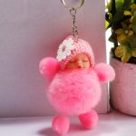 Schlafende Babypuppe, Ball-Schlüsselanhänger, Auto-Schlüsselanhänger, Halter, Tasche, Anhänger, Charm-Schlüsselanhänger – Bild 2