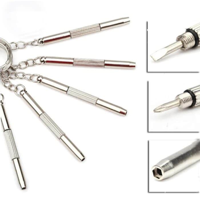 Multifunktionales Schlüsselbund-Reparaturwerkzeug, Schraubendreher, tragbarer Mini-Multitool-Schlüsselanhänger, screwdriver Shape – Bild 3