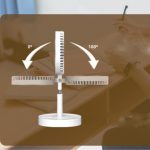 Home Lüfterlampe Desktop Teleskopboden Multifunktionale wiederaufladbare Fülllichthalterung – Bild 6