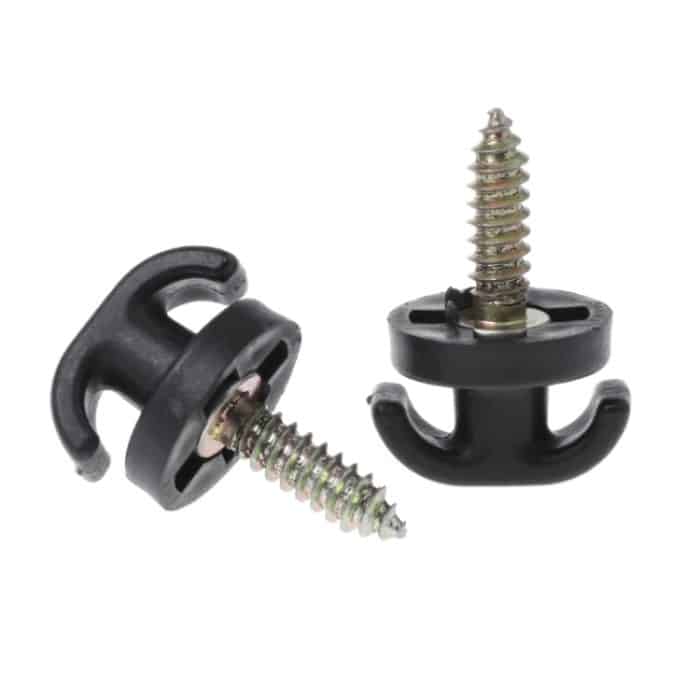 2 PCS Universal Car Trunk Originalhaken Flacher vertikaler Gepäcknetzhaken Link – Bild 2