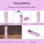 Gesichtsdampfer, Nano-Dampfer, praktischer Gesichtsfeuchtigkeitssprüher, wiederaufladbar, Mini-USB-Aufladung – Bild 10