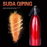 Manueller Soda-Siphon, CO2-Spender, Wasserblasengenerator, kühles Getränk, Cocktail-Soda-Maschine, Aluminium-Bar, DIY-Soda-Maker, Kapazität: 1 l – Bild 4