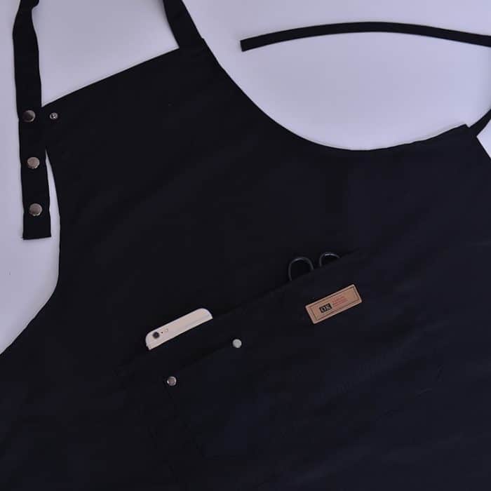 Reine Farbe Kochen Küchenschürze für Frau Männer Chef Kellner Cafe Shop BBQ Friseur Schürzen – Bild 3