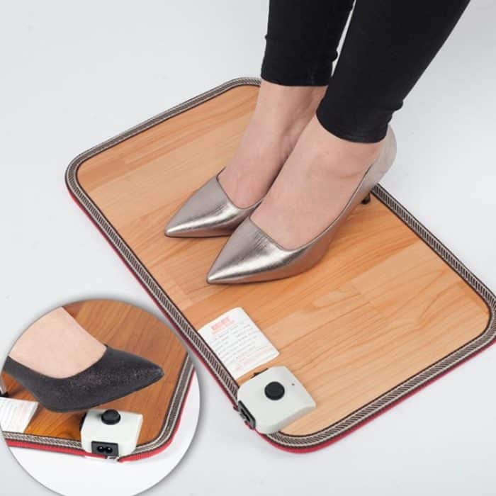 50x30cm Fußwärmer Elektrischer Artefaktstecker Heizmatte Büroheizkissen Warmfußthermostat – Bild 5