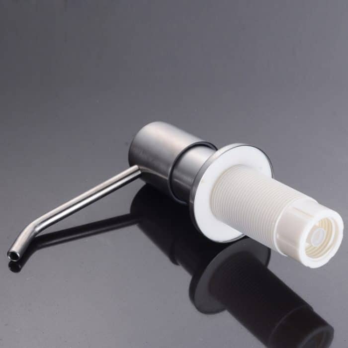 304 Edelstahlseifenspender Küchenspüle Waschmittel Seifenflasche – Bild 3