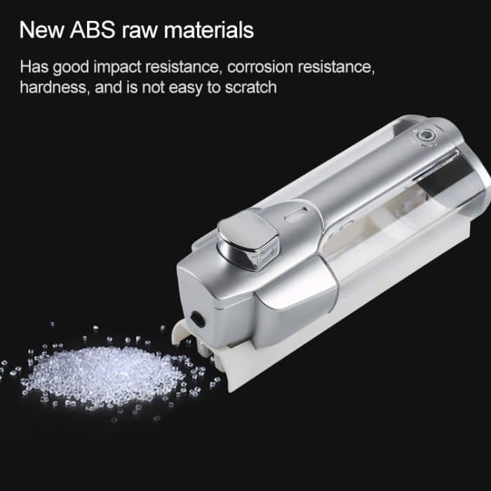 Wandmontierter manueller Einkopf-Seifenbox-Hotelseifenspender aus Kunststoff, Matt, Plating – Bild 7