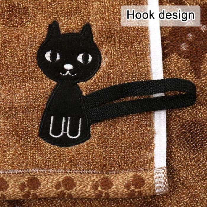 Niedliches Kätzchen-Muster-Druck-Baumwollweiches Kind-Handtuch-Haushalts-Gesichts-Handtuch-Karikatur-Katze-Baumwollhandtücher, 25x50cm, 30x30cm, 33x73cm – Bild 3