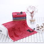 Niedliches Kätzchen-Muster-Druck-Baumwollweiches Kind-Handtuch-Haushalts-Gesichts-Handtuch-Karikatur-Katze-Baumwollhandtücher, 25x50cm, 30x30cm, 33x73cm – Bild 5