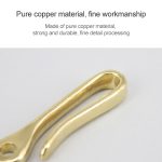 Retro-Schlüsselanhänger aus massivem Messing, Schlüsselanhänger, Gürtel, U-Haken, Geldbörsenkette, Fischhaken, 4.8cm with Copper Rin, 6cm with Copper Rin, 4.8cm without Copper Rin, 6cm without Copper Rin – Bild 5