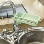 5 Stück multifunktionale Badezimmer-Wasserhahn-Abflussregal, Seifenkiste, Lappenhaken