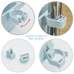 5 Stück multifunktionale Badezimmer-Wasserhahn-Abflussregal, Seifenkiste, Lappenhaken – Bild 3