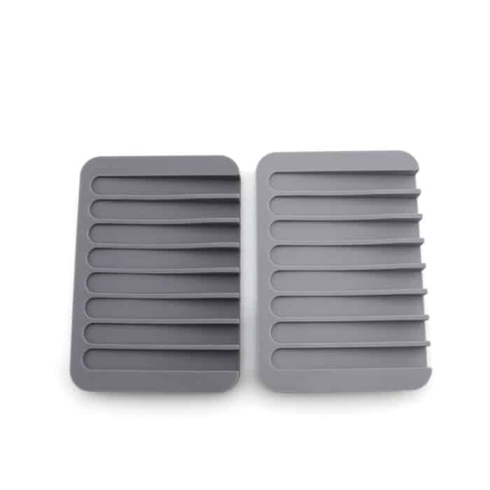 Badezimmer Silikon Flexible Seifenschalen Aufbewahrungshalter Seifenkiste, Silicone Soapbox – Bild 7