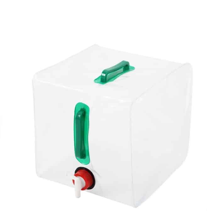 20L Outdoor Camping Klappschaufel Transparenter Kunststoff Klappwassersack – Bild 2