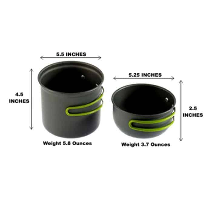 Outdoor-Wander-Camping-Holzofen-Set mit Besteck – Bild 5