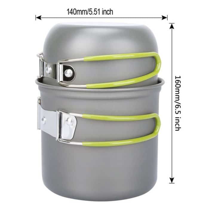 Outdoor-Wander-Camping-Holzofen-Set mit Besteck – Bild 6