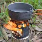 Outdoor-Wander-Camping-Holzofen-Set mit Besteck – Bild 8
