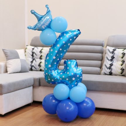 Zahlen-Folienballon „Happy Birthday“-Dekoration, Number 4, Number 3, Number 6, Number 0, Number 8, Number 7, Number 1, Number 2, Number 5, Number 9