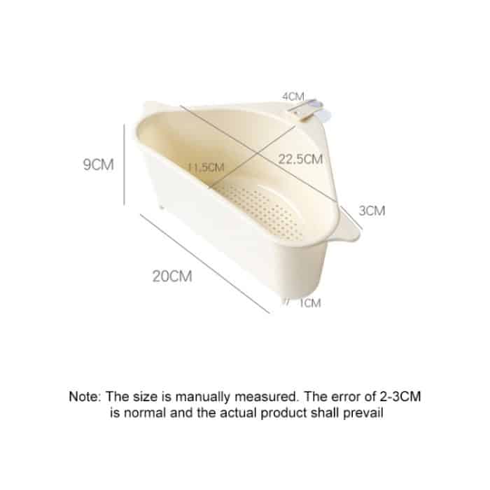 2 PCS Küche Gemüse Rack Haushalt Waschbecken Abfluss Rack Dreieck Lagerung Aufhänger Kostenloser Punch Tablett Hängenden Korb – Bild 3