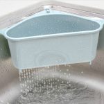 2 PCS Küche Gemüse Rack Haushalt Waschbecken Abfluss Rack Dreieck Lagerung Aufhänger Kostenloser Punch Tablett Hängenden Korb – Bild 7