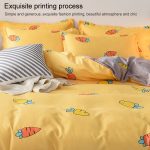 Einfaches Baumwollschleifbett, vierteiliger Bettbezug, Kissenbezug, 150x200cm, 180x220cm, 200x230cm – Bild 6