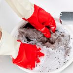 10 PCS Haushalt zweifarbige Waschhandschuhe Hausarbeit Reinigung Wäsche Geschirrspülen Latexhandschuhe, S, M, L, XL – Bild 5