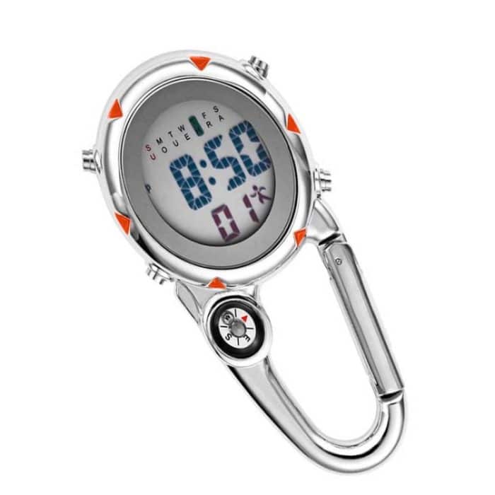 Bergsteigeruhr, multifunktionale Edelstahl-Hakenuhr, Stainless Steel Hook Watch(Orange), Stainless Steel Hook Watch(Blue), Stainless Steel Hook Watch(Yellow), Stainless Steel Hook Watch(Red) – Bild 2