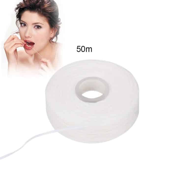 2 PCS 50m Zahnseide Mundhygiene Zahnreinigung Wachs Minze Aromatisierte Spule Zahnstocher Zahnseide Zahnseide – Bild 5