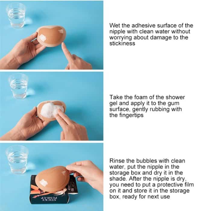 5 Stück Damen Silikon-BH-Pad, Brustwarzenabdeckung, Aufkleber, Patch-Einsätze, Schwamm-BH – Bild 11