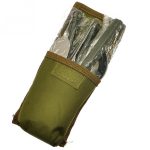 Tragbares Mini-Geschirr-Set, Outdoor-Werkzeug, faltbares Besteck-Set mit Löffel, Gabel, Messern für Camping, Picknick, Edelstahl – Bild 4