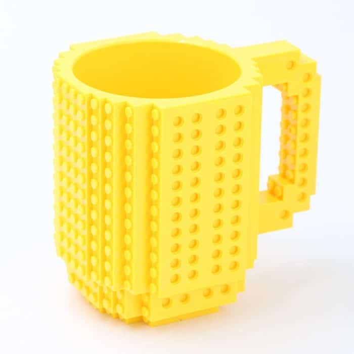 Bausteine-Design, kreativer Milchbecher, Kaffeetasse, auf Ziegelstein aufgebauter Trinkwasserhalter, 301-400ml – Bild 2