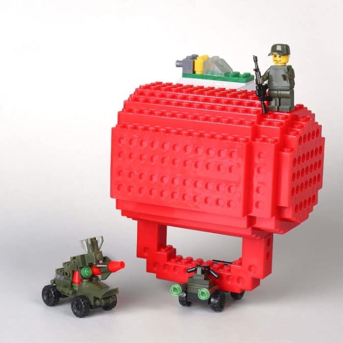 Bausteine-Design, kreativer Milchbecher, Kaffeetasse, auf Ziegelstein aufgebauter Trinkwasserhalter, 301-400ml – Bild 4