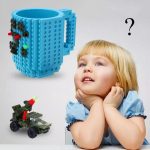 Bausteine-Design, kreativer Milchbecher, Kaffeetasse, auf Ziegelstein aufgebauter Trinkwasserhalter, 301-400ml – Bild 9