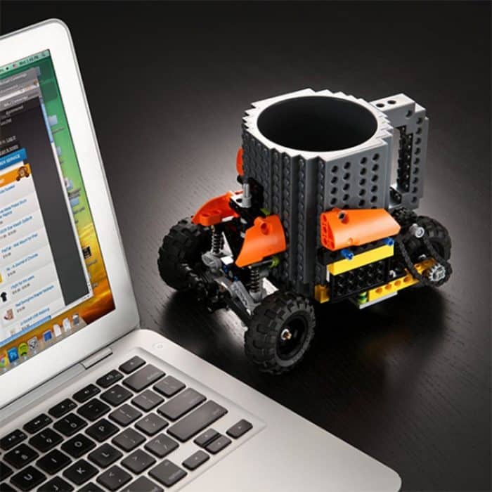 Bausteine-Design, kreativer Milchbecher, Kaffeetasse, auf Ziegelstein aufgebauter Trinkwasserhalter, 301-400ml – Bild 10