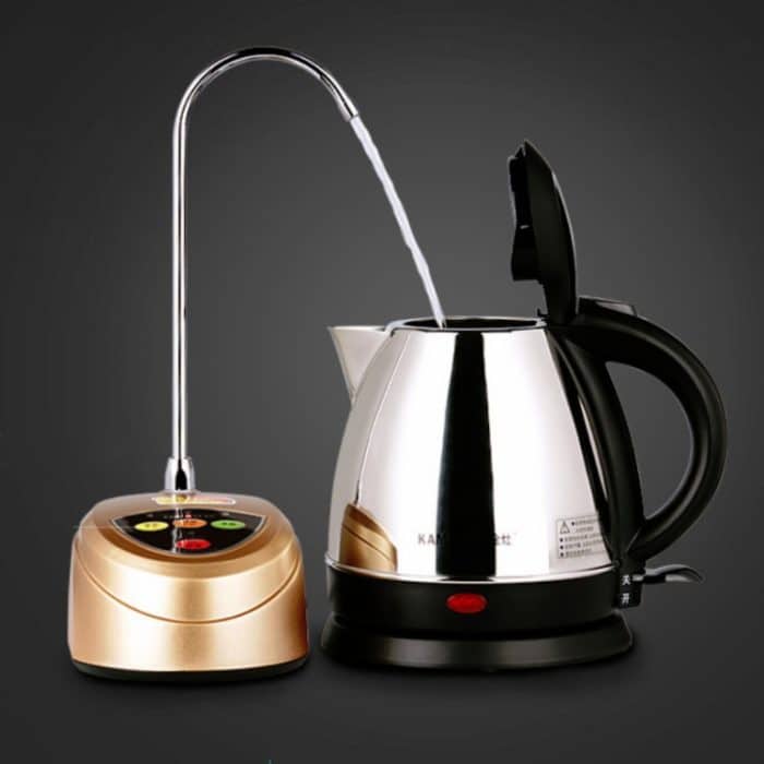 KAMJOVE P-01 Automatischer Wasserspender mit Fass, elektrischer Wasserabsorber, CN-Stecker, P-01 (Gold), Black With Display – Bild 3