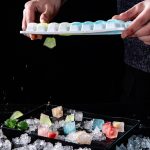 Haushalts-Silikon-Eisbox mit Deckel, Eiswürfelform, Kühlschrank, Eisgitter, Schnellgefrierschrank, zufällige Farblieferung, 64 Grid, 96 Grid, 128 Grid – Bild 6