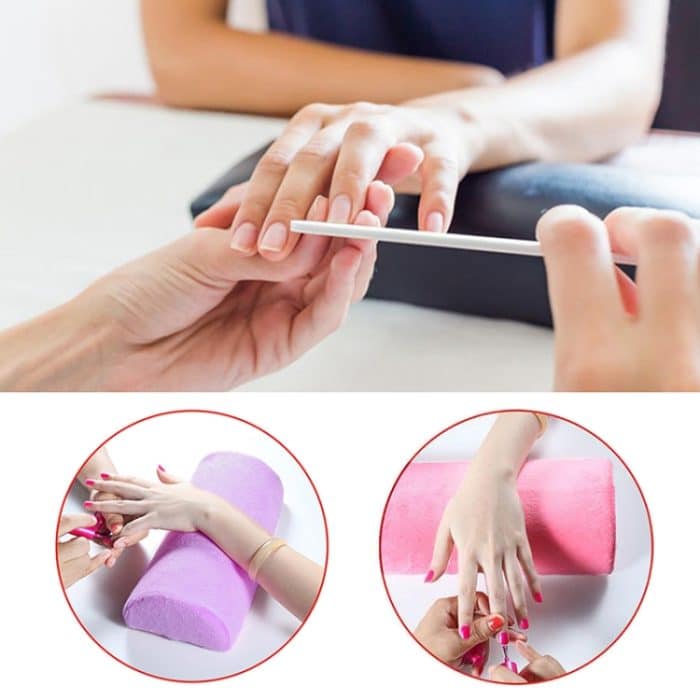 5 Stück weiche Handauflagen, waschbares Handkissen, Schwammkissenhalter, Armlehnen, Nagelkunst, Maniküre, Handkissen – Bild 7