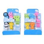5 Sets 10 in 1 Kreative Cartoon Tier Kunststoff Kinder Obst Gabel Bento Dekoration Zahnstocher – Bild 6