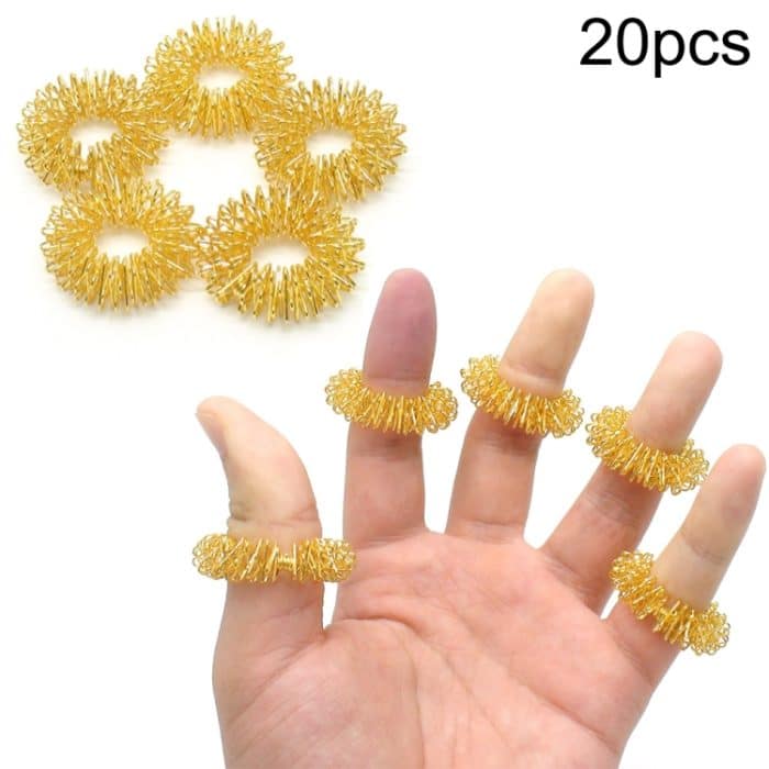 TBD0515298.jpg 20 PCS Fingermassage Ring Körpermassagegerät Entspannen Sie die Handmassage – Bild 1