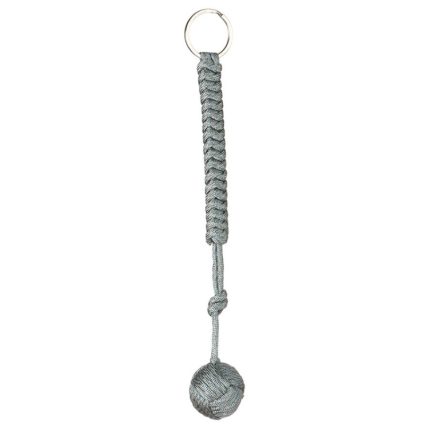 Outdoor-Sicherheitsschutz Black Monkey Fist Stahlkugellager Selbstverteidigung Lanyard Survival Schlüsselanhänger