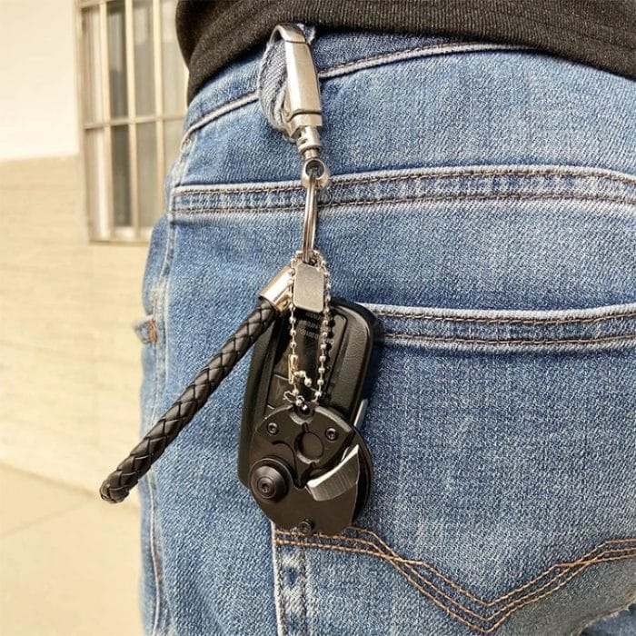 Tragbares Mini-Klappmesser, Taschenmesser, kleines Outdoor-Militär-Überlebensmesser, Schlüsselanhänger, Multitool, Selbstverteidigung – Bild 6