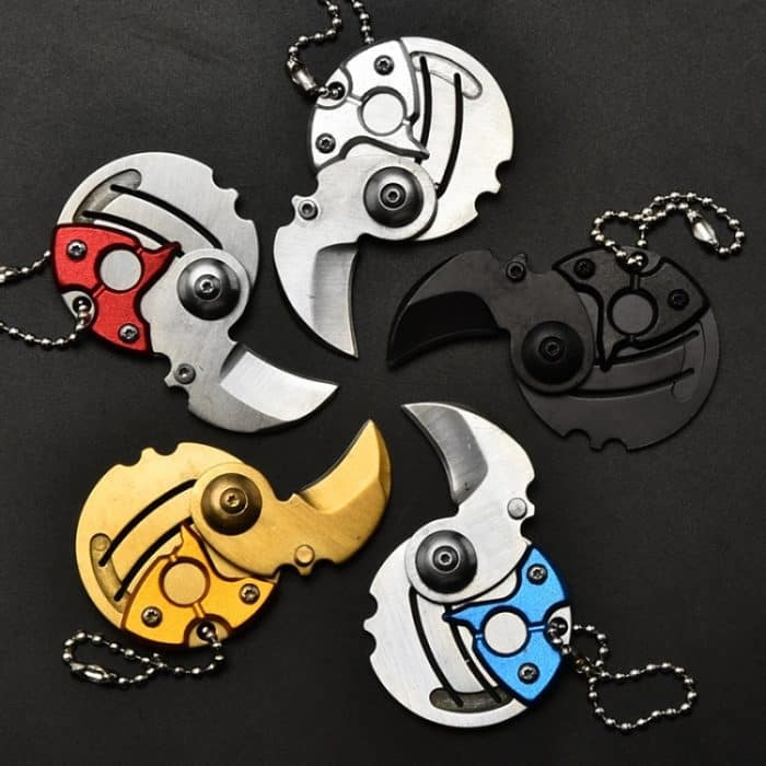 Tragbares Mini-Klappmesser, Taschenmesser, kleines Outdoor-Militär-Überlebensmesser, Schlüsselanhänger, Multitool, Selbstverteidigung – Bild 7